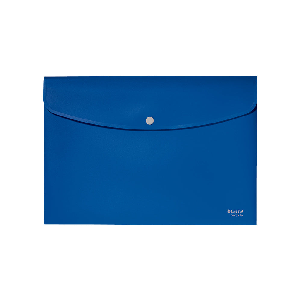 Bolsa 235x313mm A4 Envelope Fecho Botão Recycle Azul