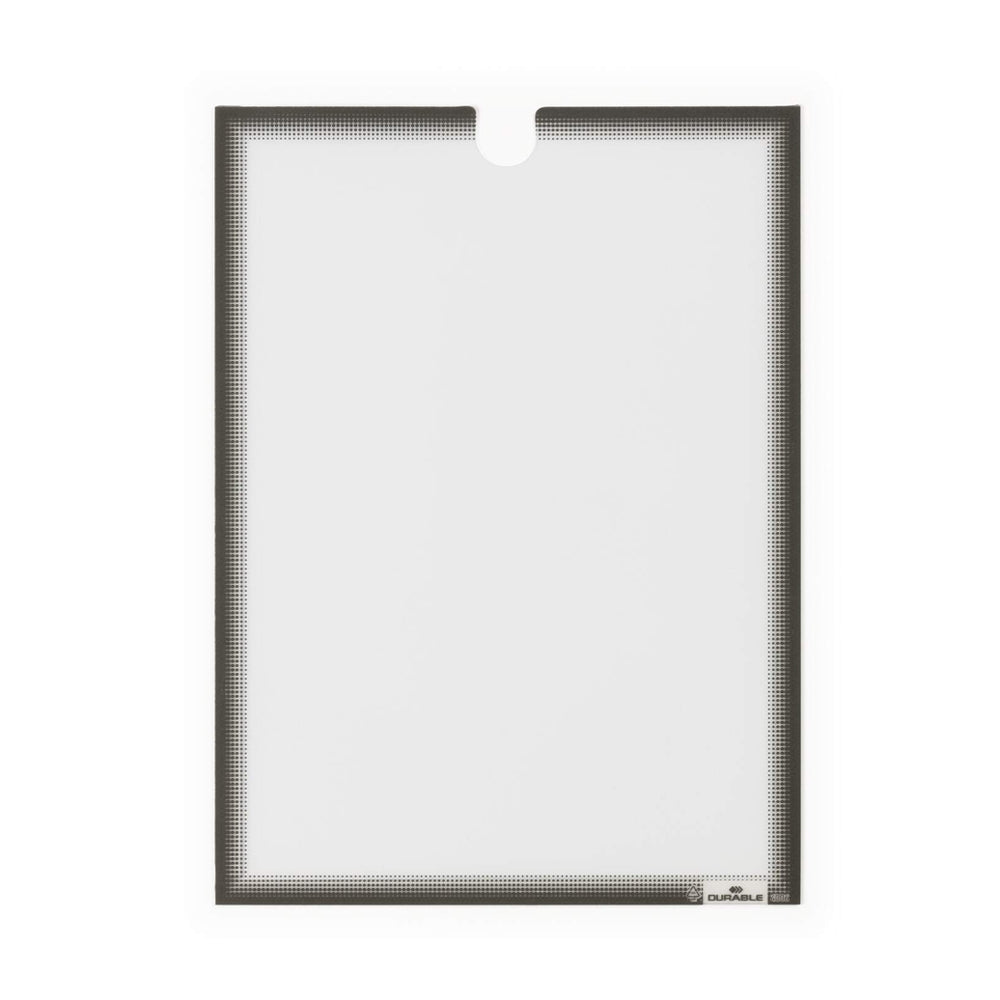 Moldura Adesiva A4 Durable 400657 Cinza 5un