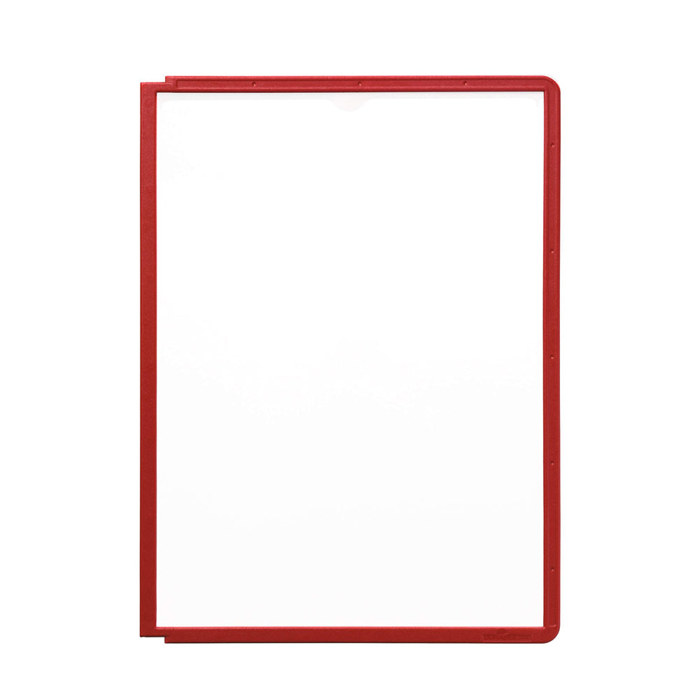 Bolsa p/Suporte Mural Durable 5606 A4 c/Moldura Vermelho 5un