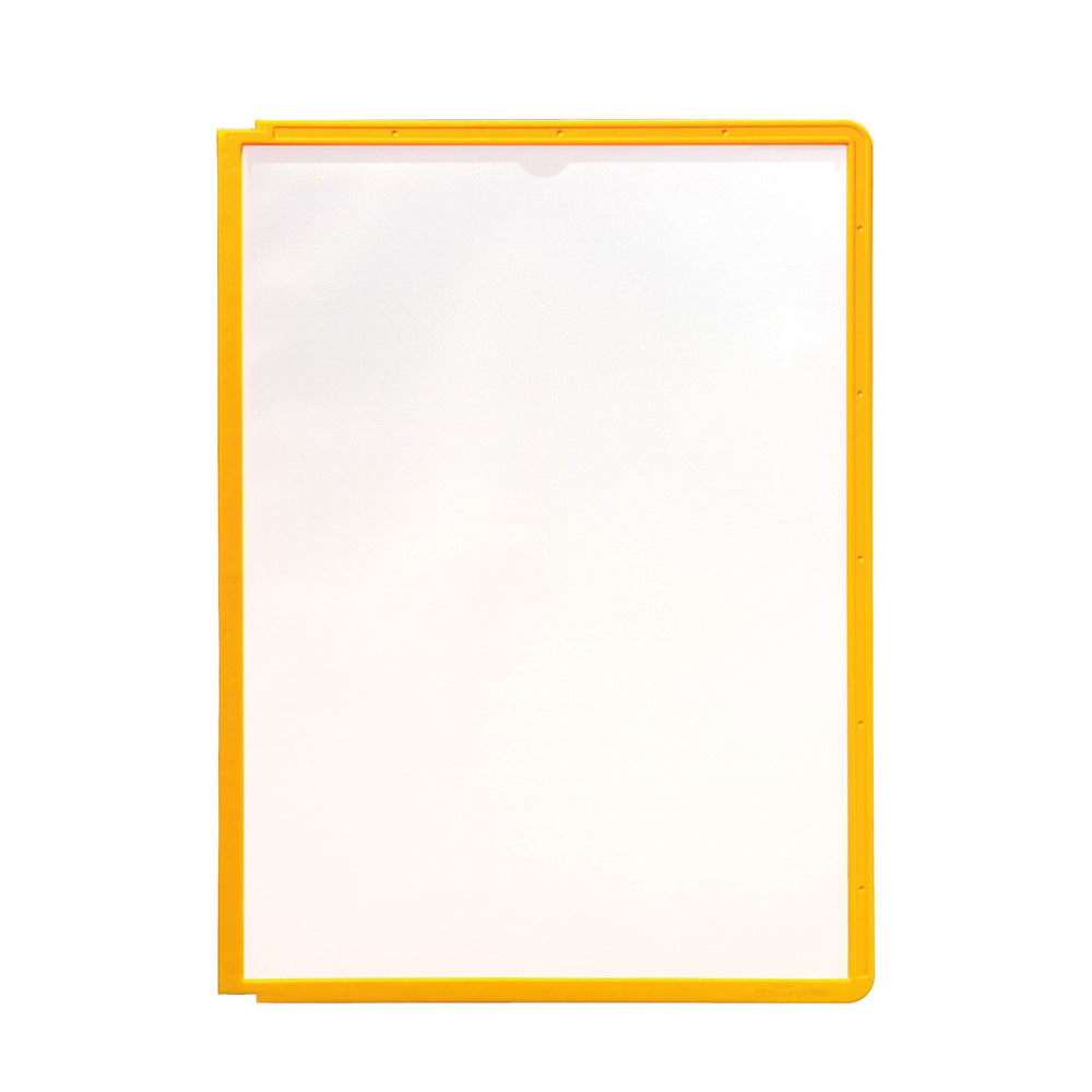 Bolsa p/Suporte Mural Durable 5606 A4 c/Moldura Amarelo 5un