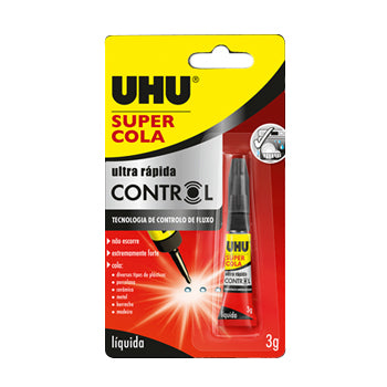 Cola Ultra Rápida 3g Control UHU Super Cola Blister 1un