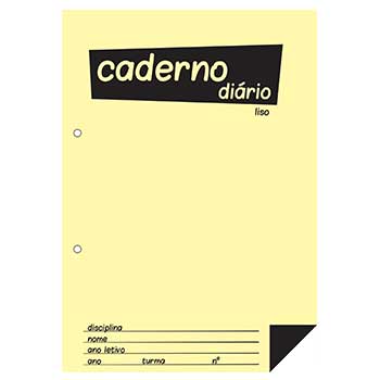 Caderno Diário B5 25x17,6cm Liso 60g 40Fls 1un