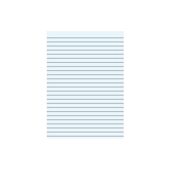 Caderno Papel Almaço A4 Pautado Azul s/Margem 5Fls