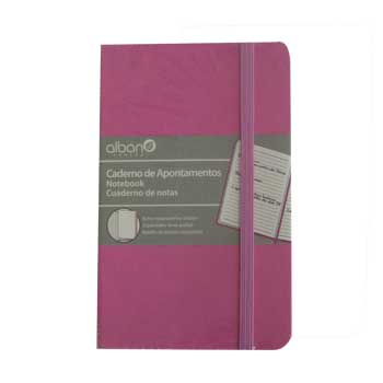 Bloco Notas Pautado 14x9cm Rosa 96Fls