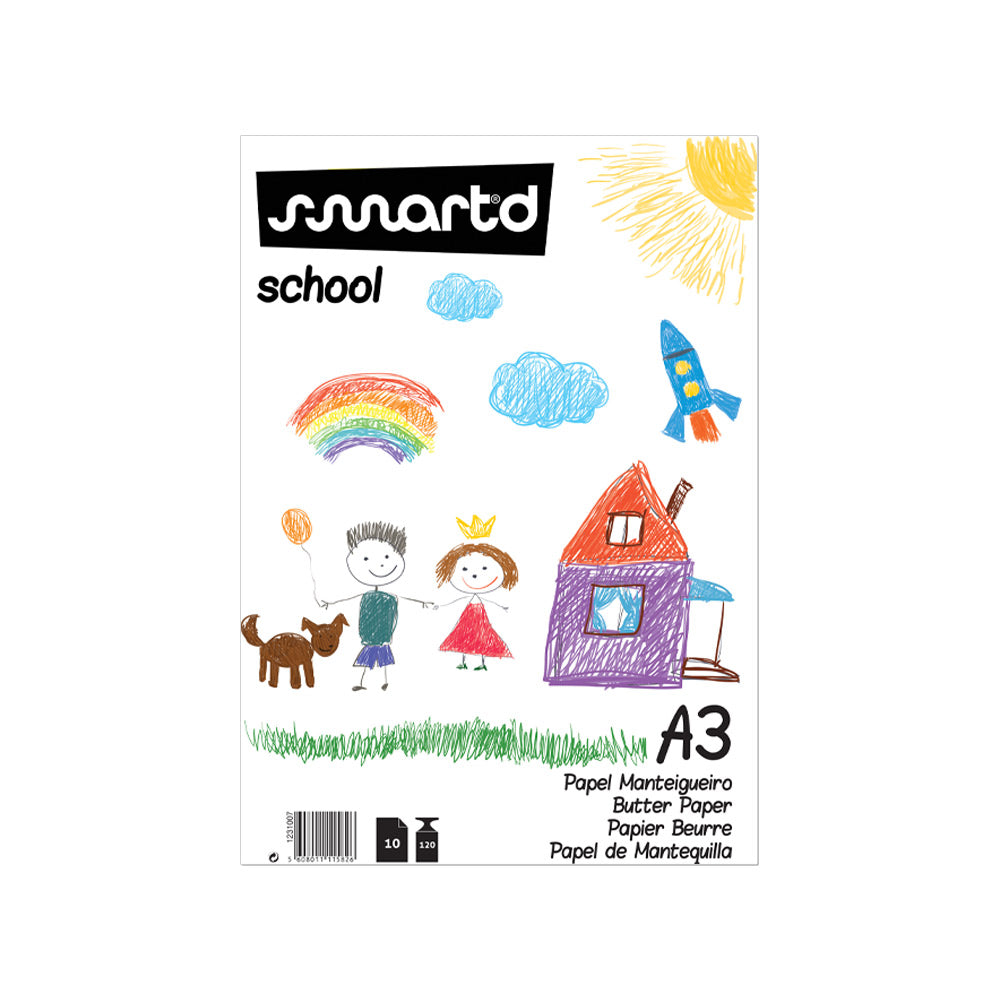 Papel Manteigueiro A3 120g Bloco 10 Folhas