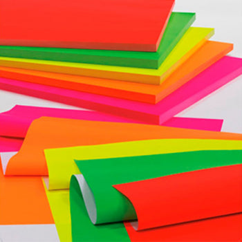 Papel Fluorescente 50x65cm 25Fls