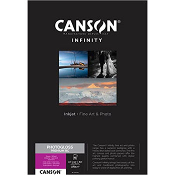 Papel 270gr A3 Foto Canson Infinity Photo Gloss Prem 25Fls
