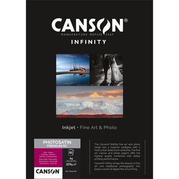 Papel 270gr A3 Canson Infinity PhotoSatin Premium RC -25Fl