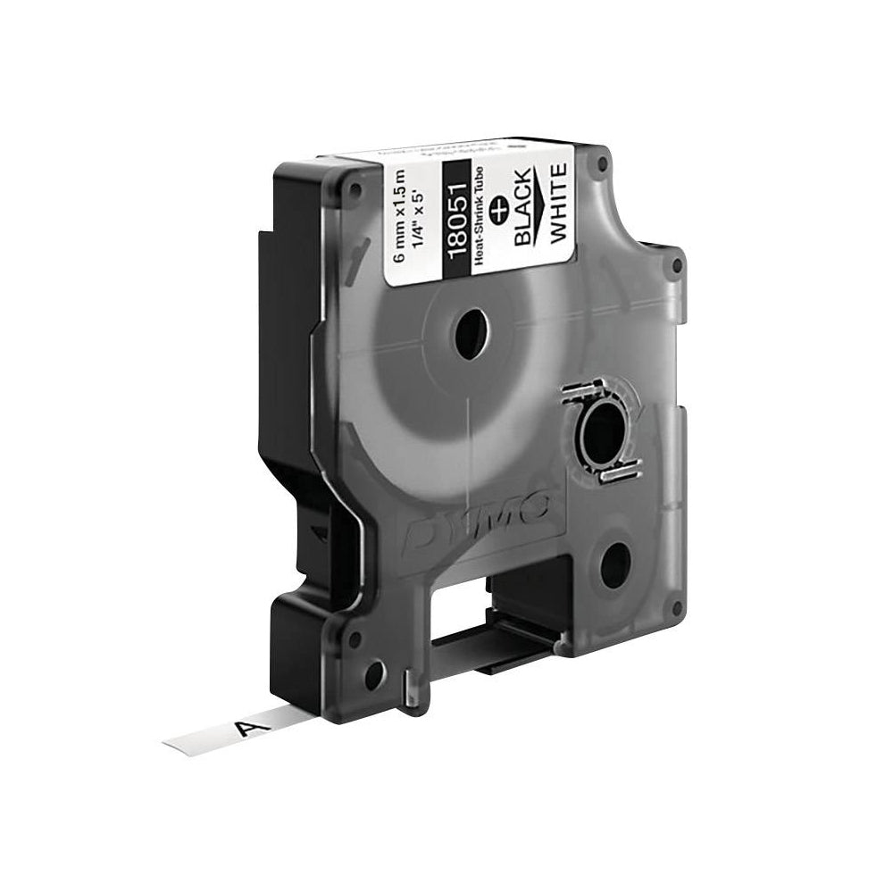Fita Tubo Termo Retrátil 6mmx1,5m Preto/Branco Rhino