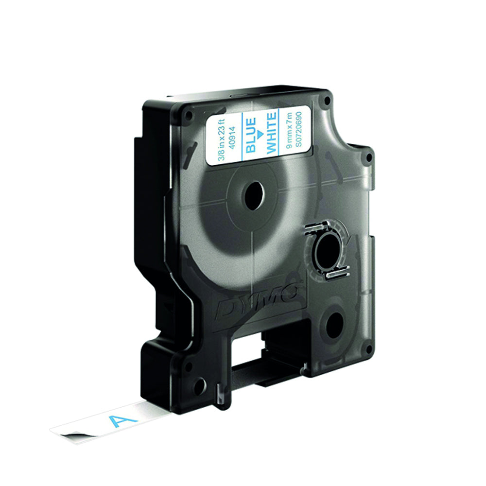 Fita 09mmx7m Azul/Branco Vinil 40914