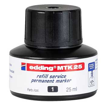 Recarga p/Marcador Permanente Grosso Edding MTK 25ml