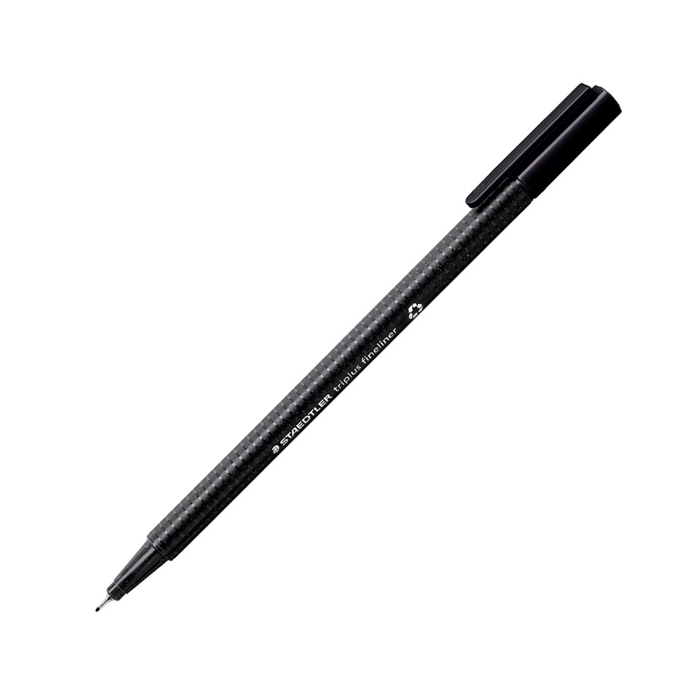 Marcador Fino Staedtler Fineliner 334 0,3mm Preto 1un