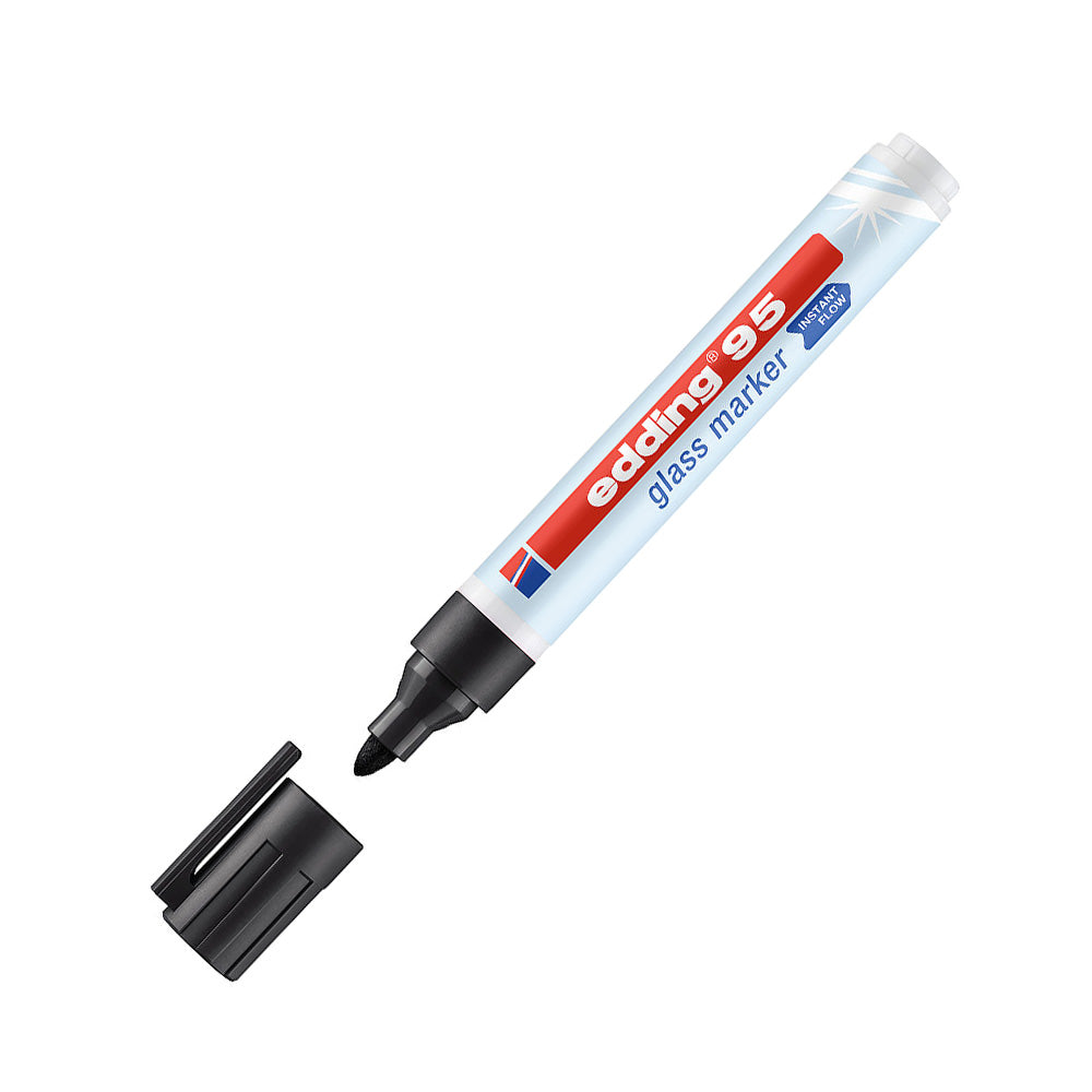 Marcador Quadros Vidro Edding 95 1,5-3mm Preto 1un
