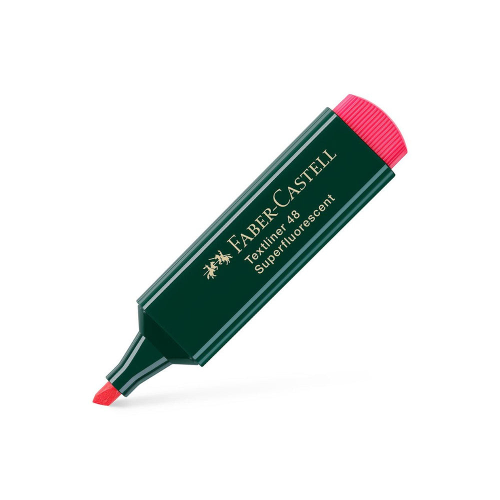 Marcador Fluorescente Faber Textliner 48 Vermelho 10un