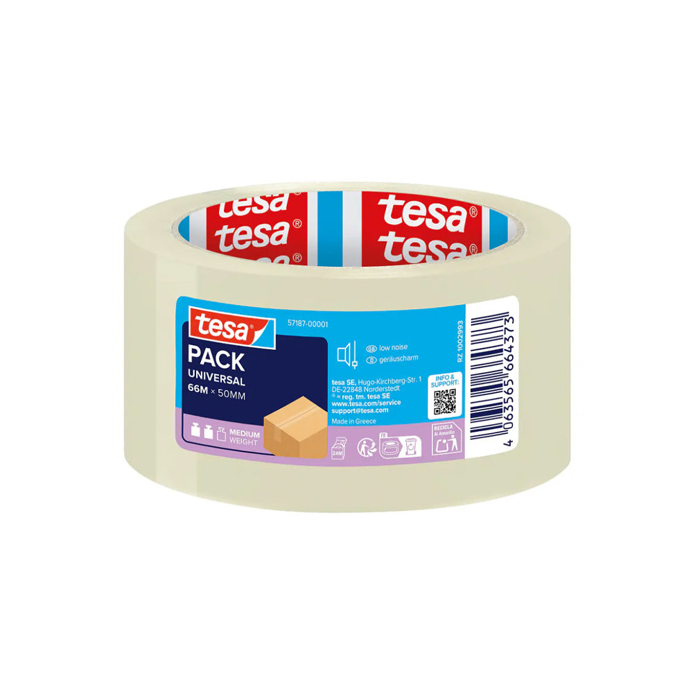 Fita Adesiva 50mmx66m Transparente PP Tesapack 57187-1un