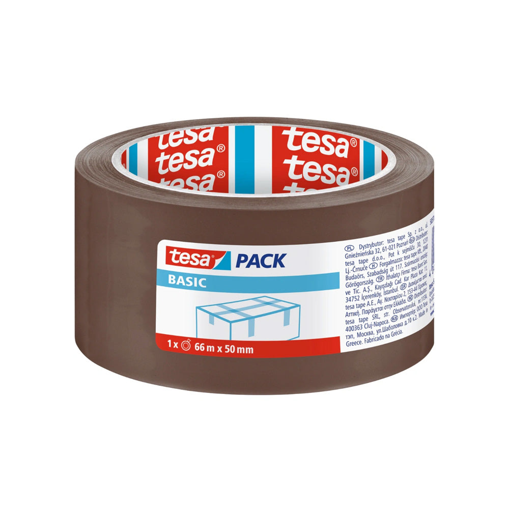 Fita Adesiva 50mmx66m Castanha PP Tesa Basic 1un
