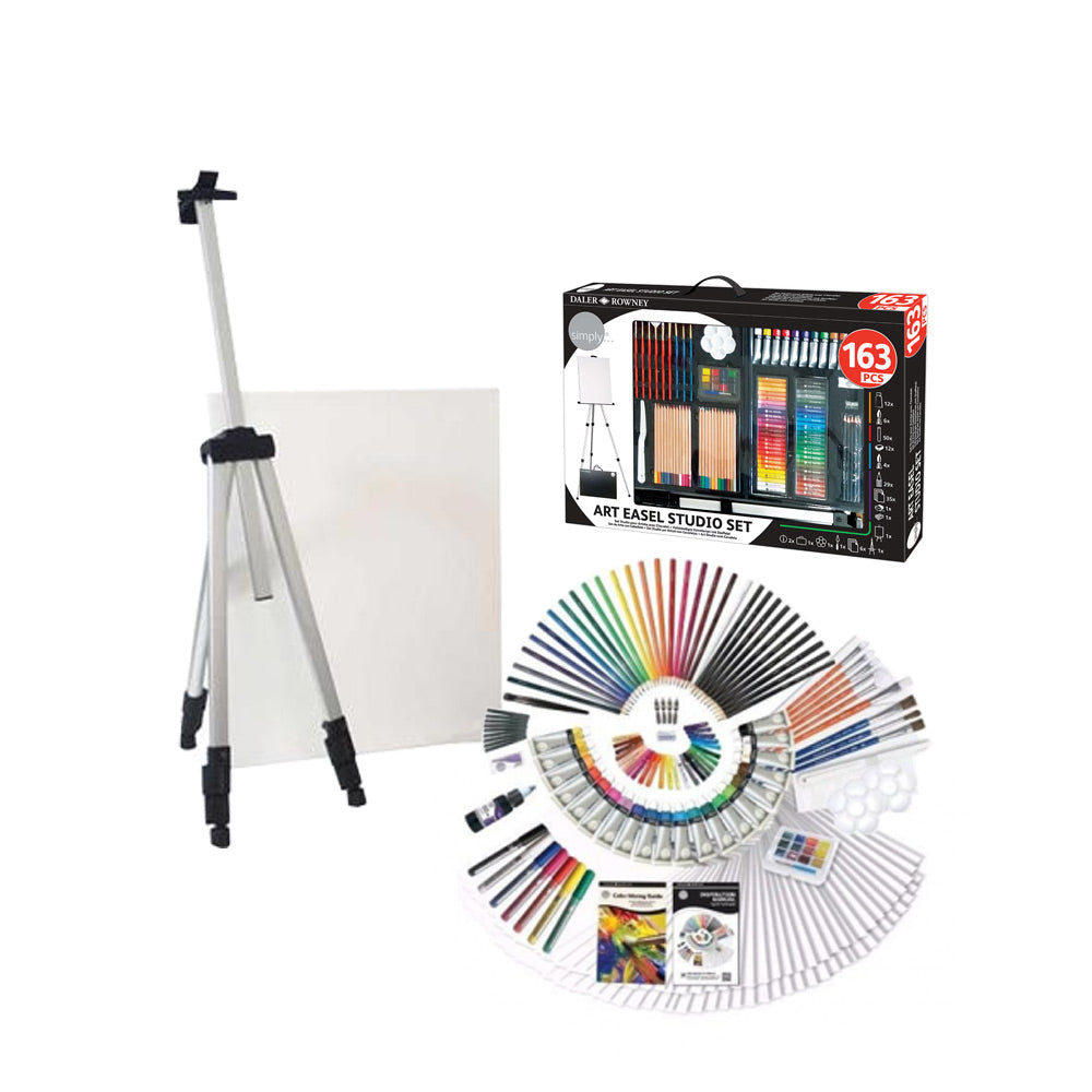 Conjunto Pinturas Complete Art Easel Studio Set 163un