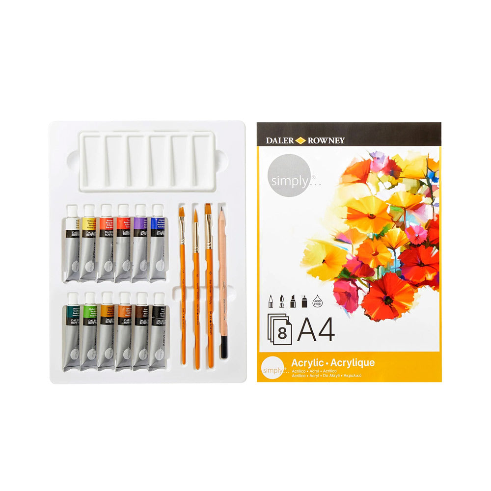 Conjunto Pinturas Simply Set Acrilico 25 Peças
