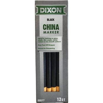 Lapis Dermatografico Dixon Marker Preto Cx 12un