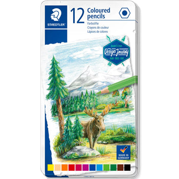 Lápis Cor 12un Cx Metal STAEDTLER 146C M12 Design Journey
