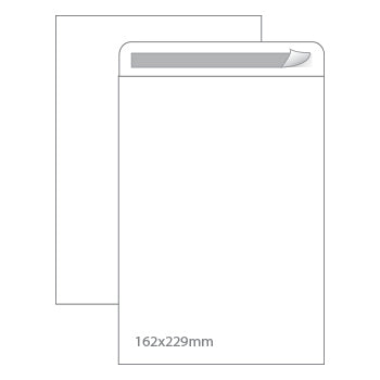 Envelopes Saco 162x229mm C5 Branco 90g Autodex Pack 50un