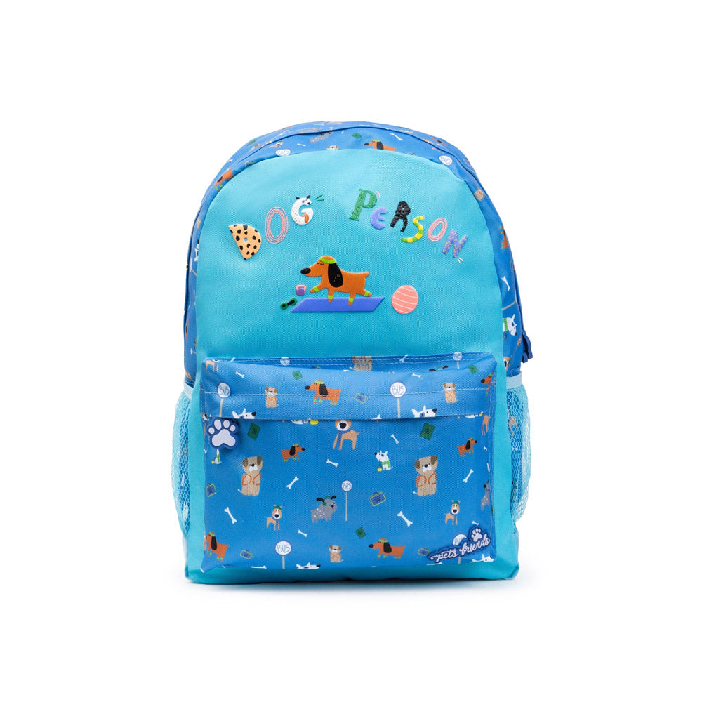 Mochila Escolar Ambar Dog Person Blue 25L