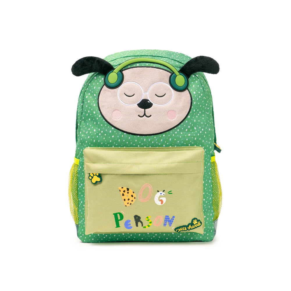 Mochila Escolar Ambar Dog Person Green Furry 25L