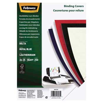 Capa Encadernação A4 250g Delta Couro Preto 25un