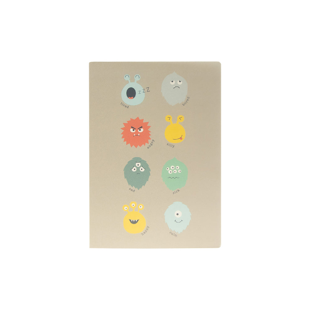 Caderno Agrafado A5 Pautado PP PLAY ME Monster 48Fls 1un
