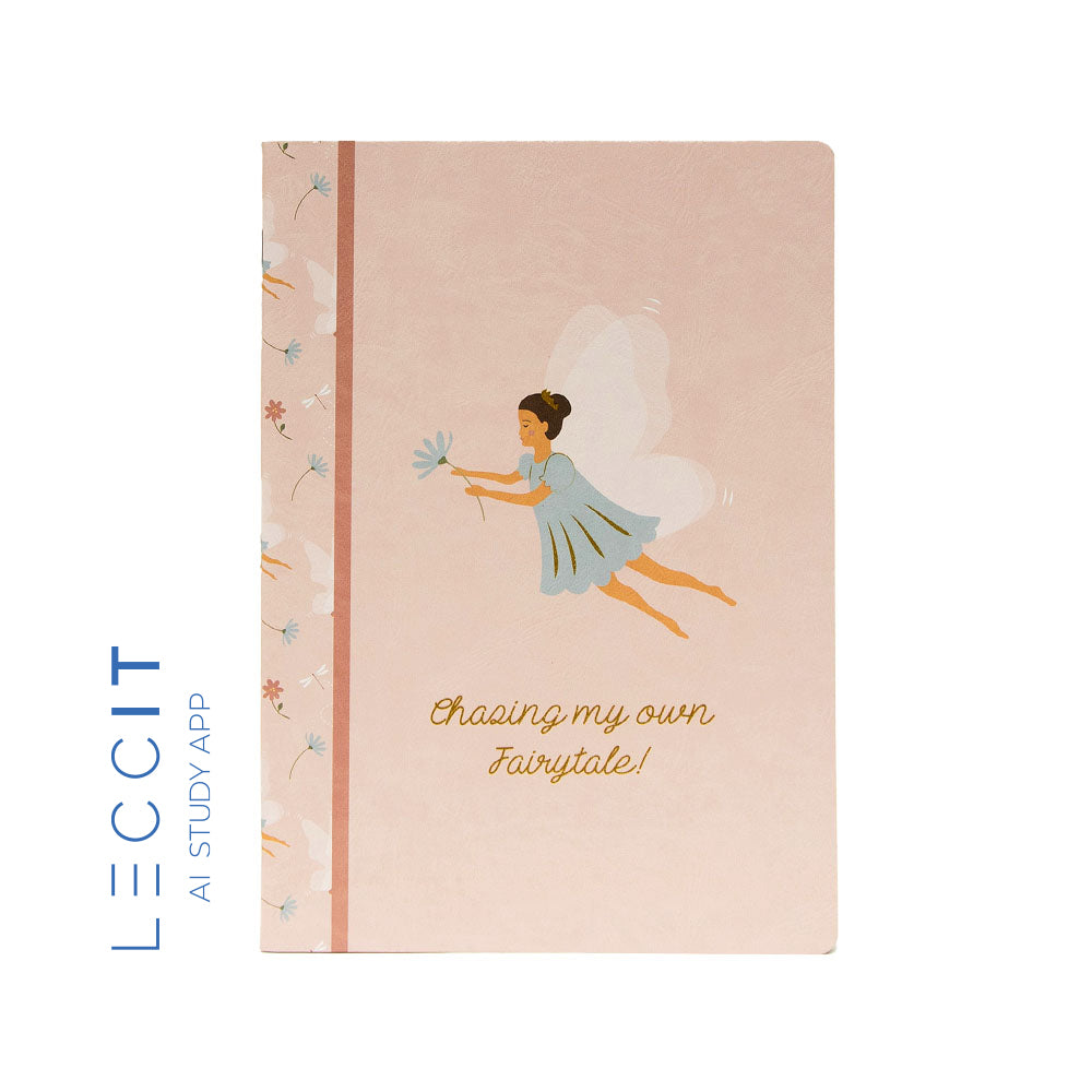 Caderno Agrafado A4 Pautado FAIRIES Rose 48Fls 1un