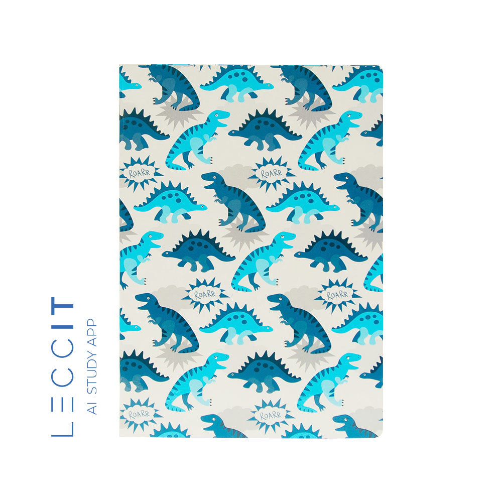 Caderno Agrafado A4 Quadriculado DINO 48Fls 1un