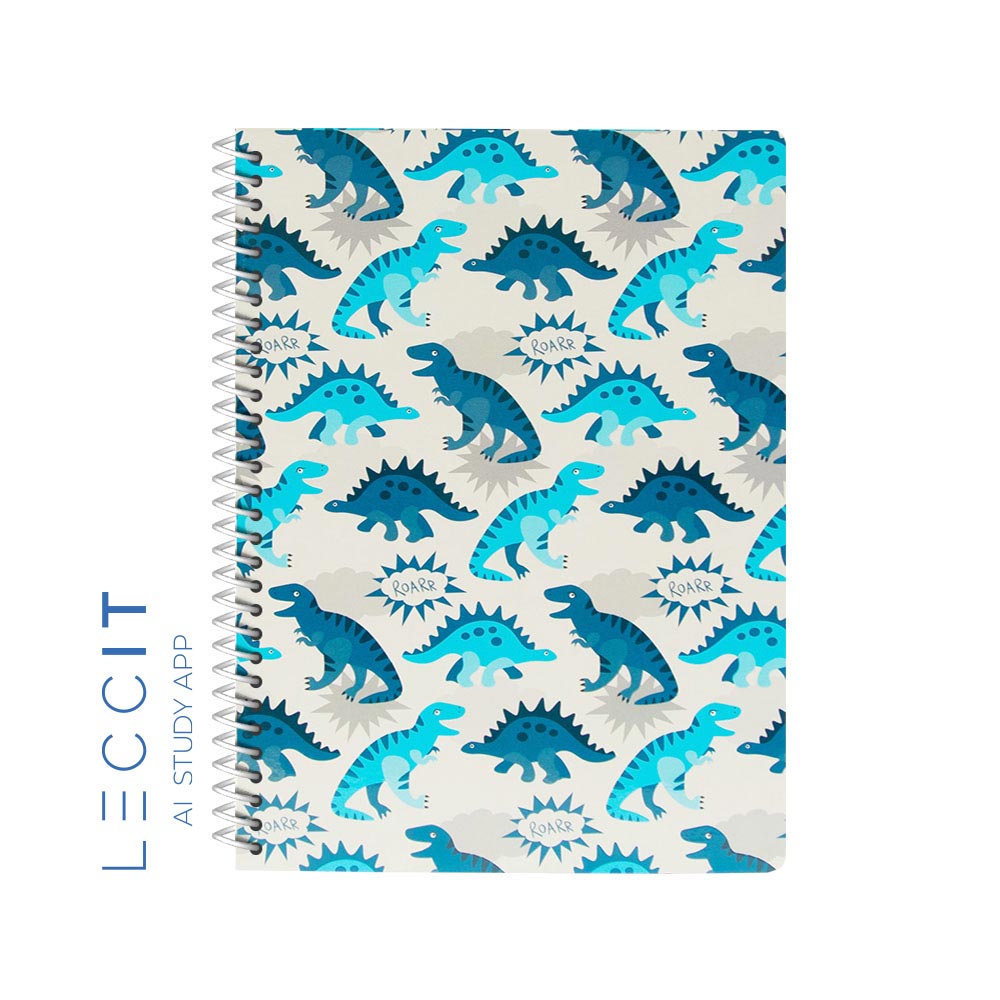 Caderno Espiral A4 Pautado DINO 80Fls 1un