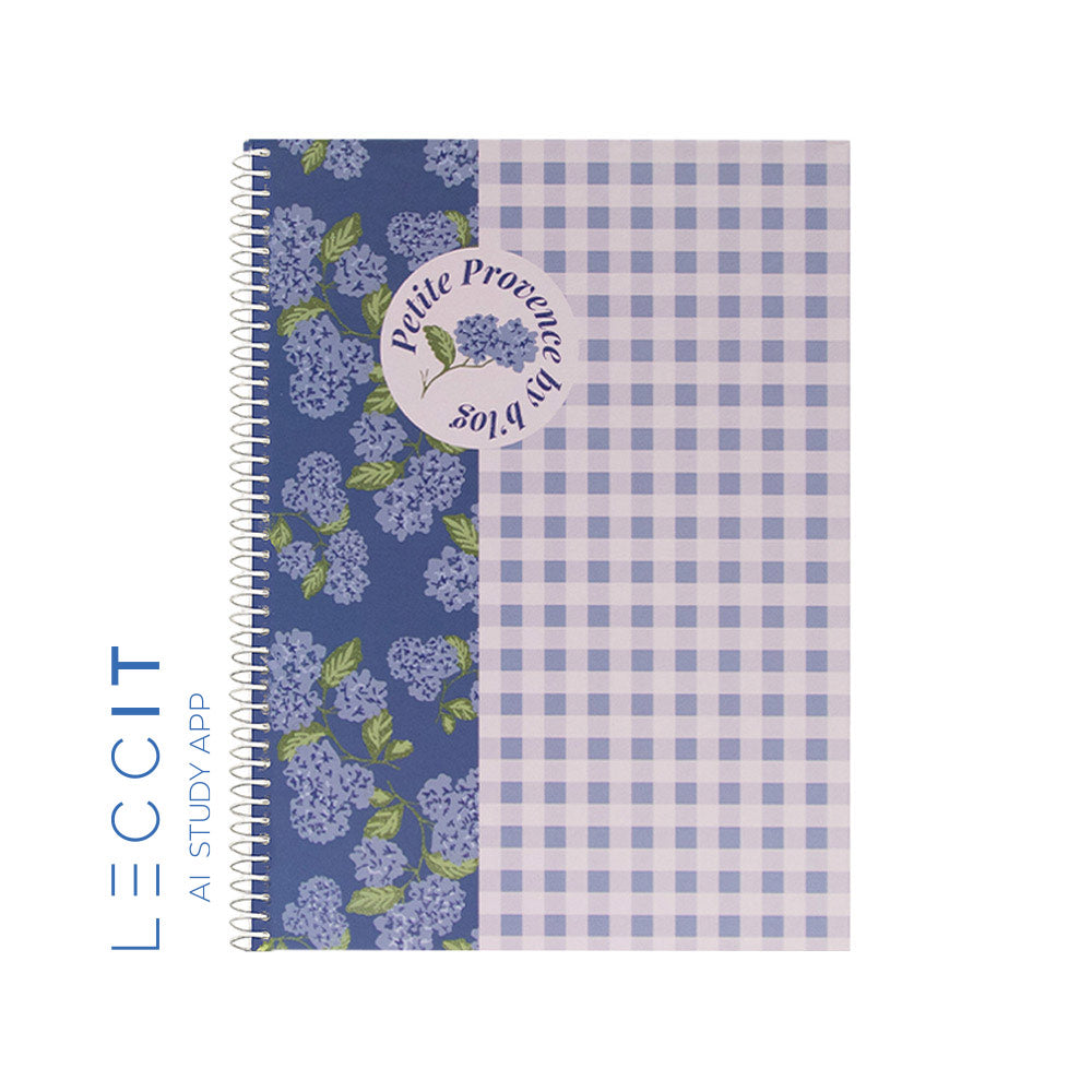 Caderno Espiral A4 Quadriculado PROVENCE Flower 80Fls 1un