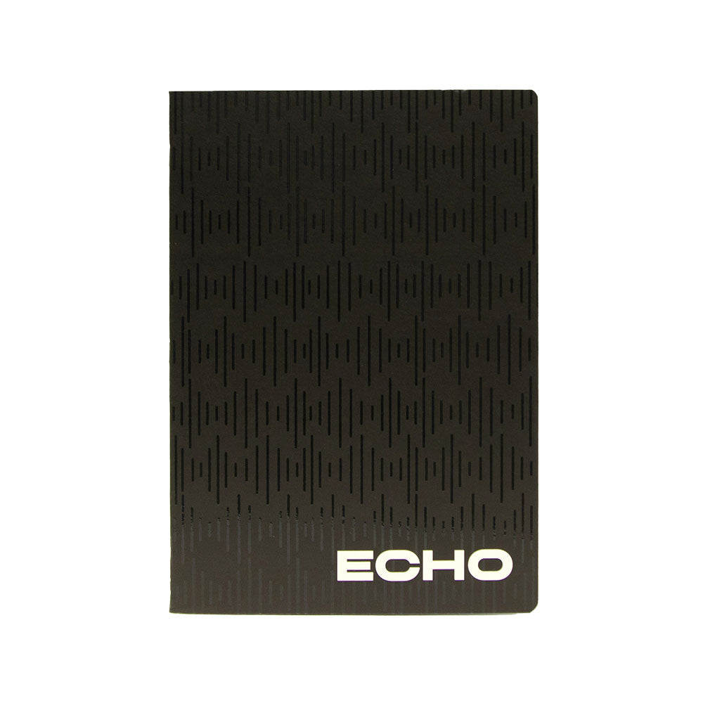 Caderno Agrafado A4 Pautado ECHO Preto 48Fls 1un