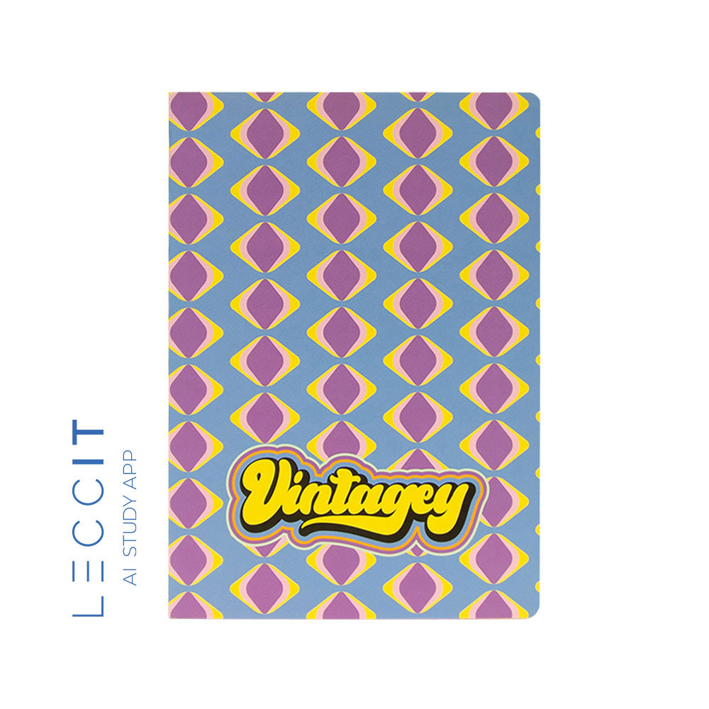 Caderno Agrafado A4 Pautado VINTAGEY Diamond 48Fls 1un