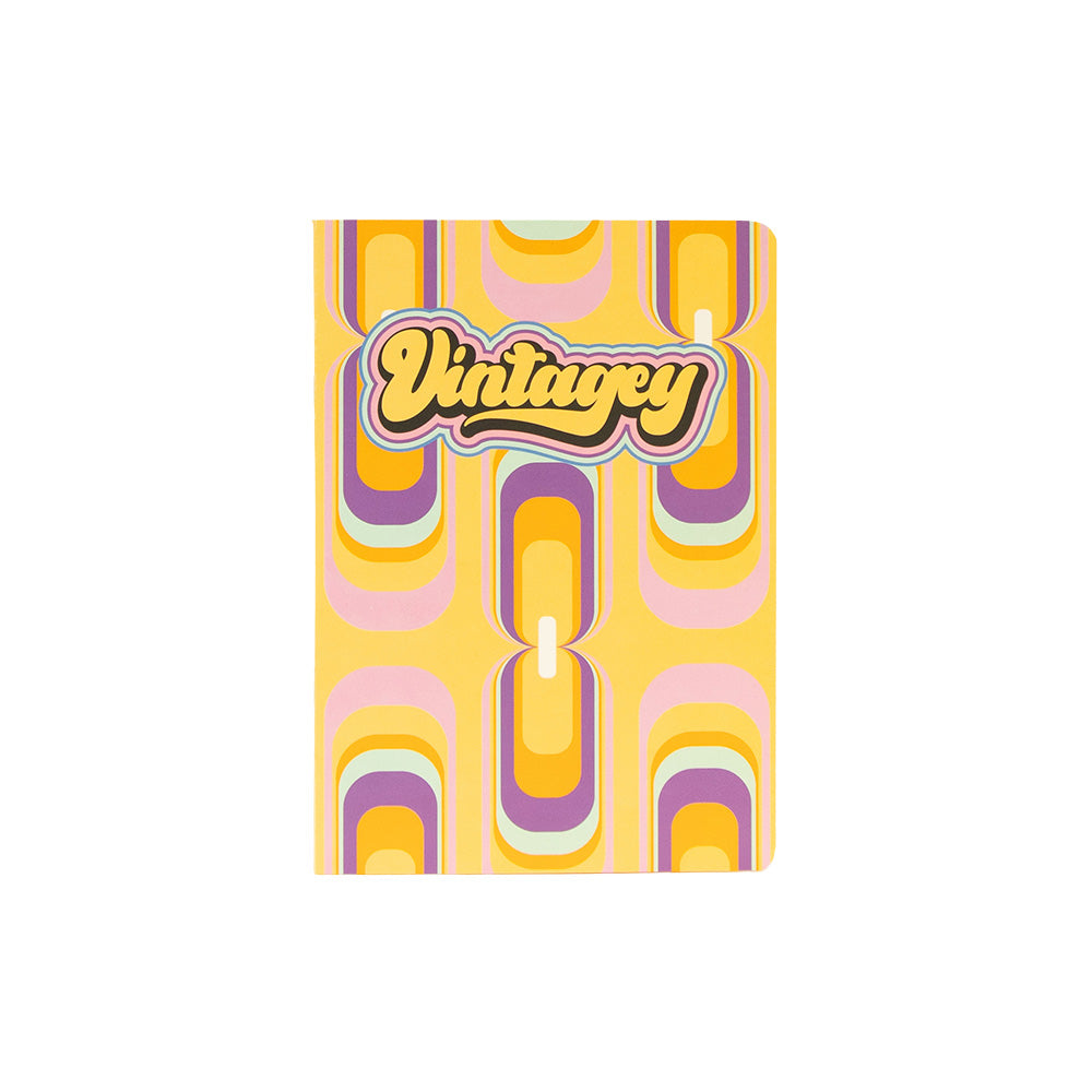 Caderno Agrafado A5 Pautado VINTAGEY Retro 48Fls 1un