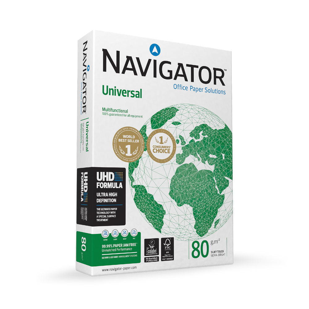 Papel 080gr Fotocopia A3 Navigator Premium 1x500Fls