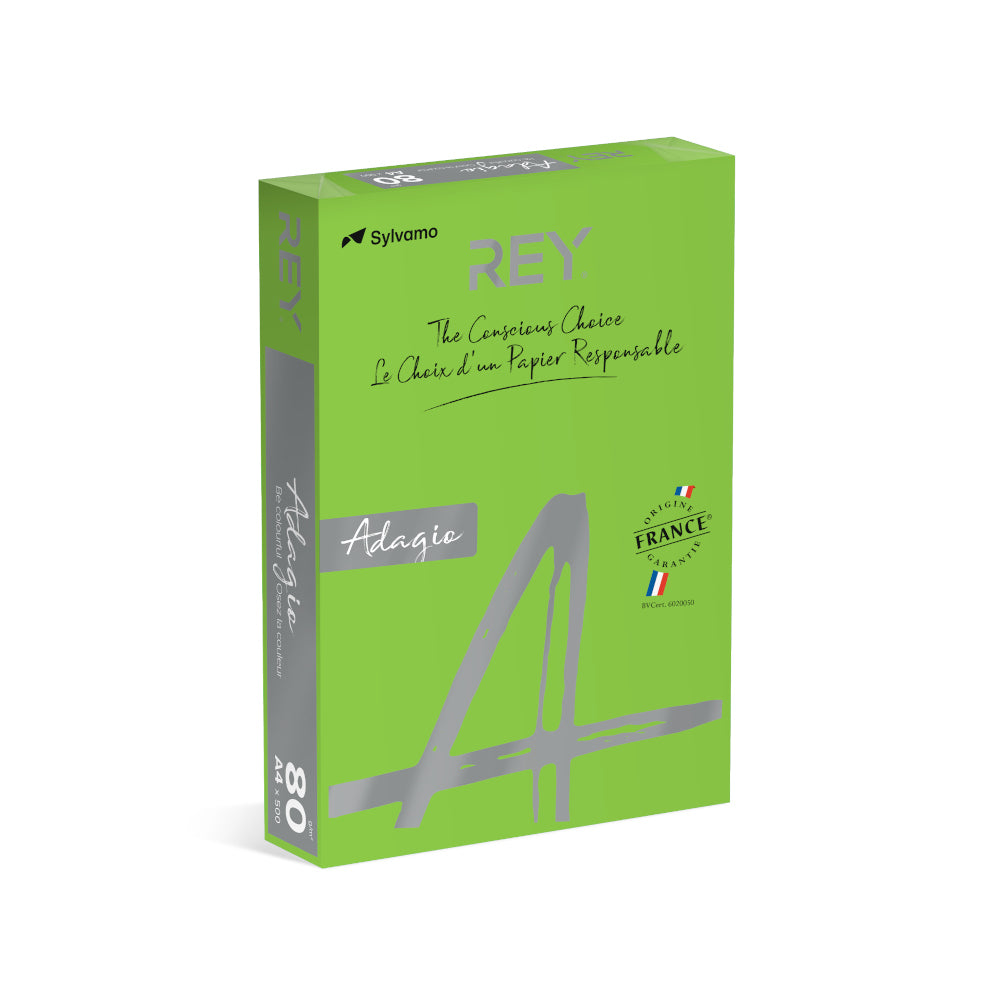 Papel Fotocopia Verde Intenso Adagio(cd52) A4 80gr 1x500Fls