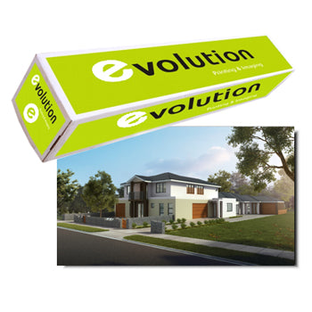 Papel Adesivo 0914mmx030mts 120g Coated 1 Rolo