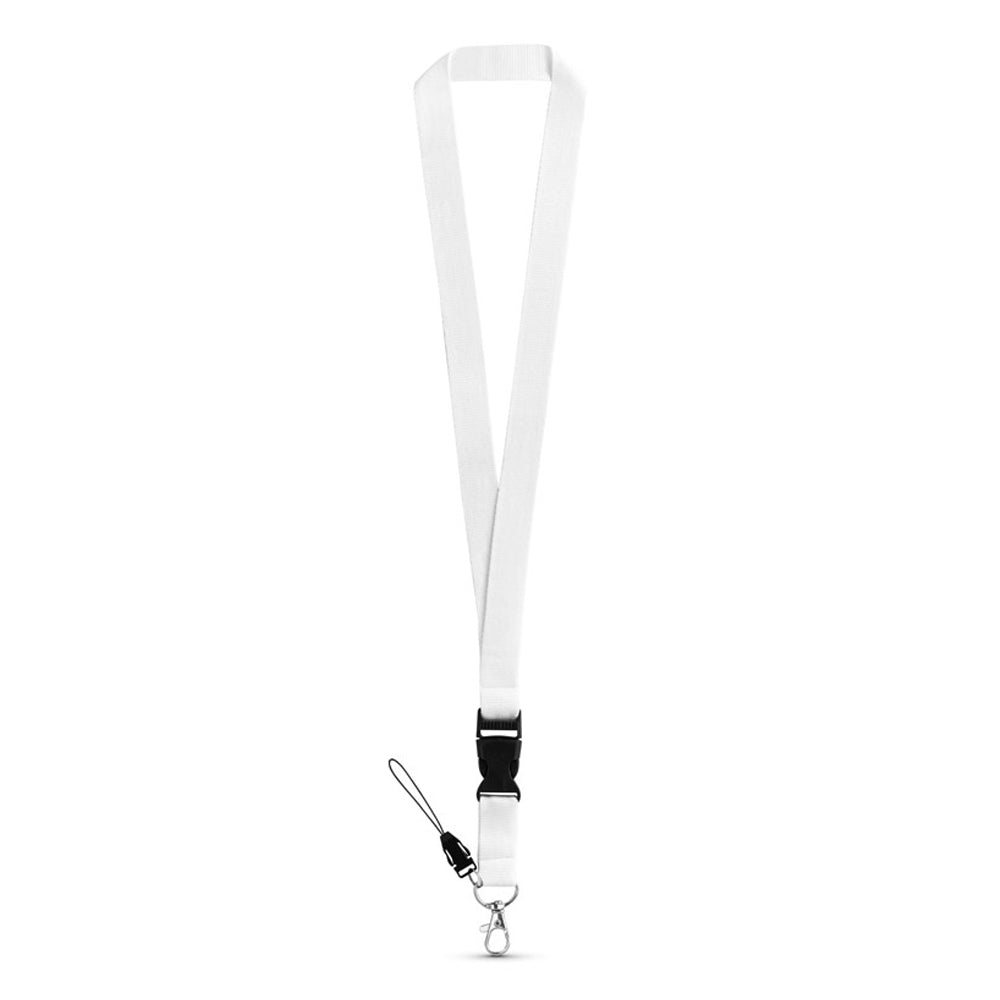 Fita Multiusos Pescoço com Fivela Branco 2x53cm