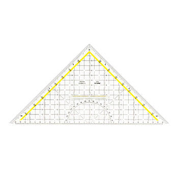 Esquadro 45G-HYP32,5cm Desenho Aristo AR16482 com Pega Fixa