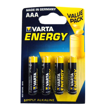 Pilhas AAA LR03 Alcalinas 1.5V 1100mAh Varta Energy 4un