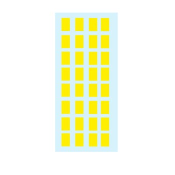 Etiquetas 012x018mm 5Fls 3641 Amarelo Herma 160un