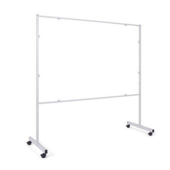 Suporte para Quadro Dupla Face 200X Branco com Rodas