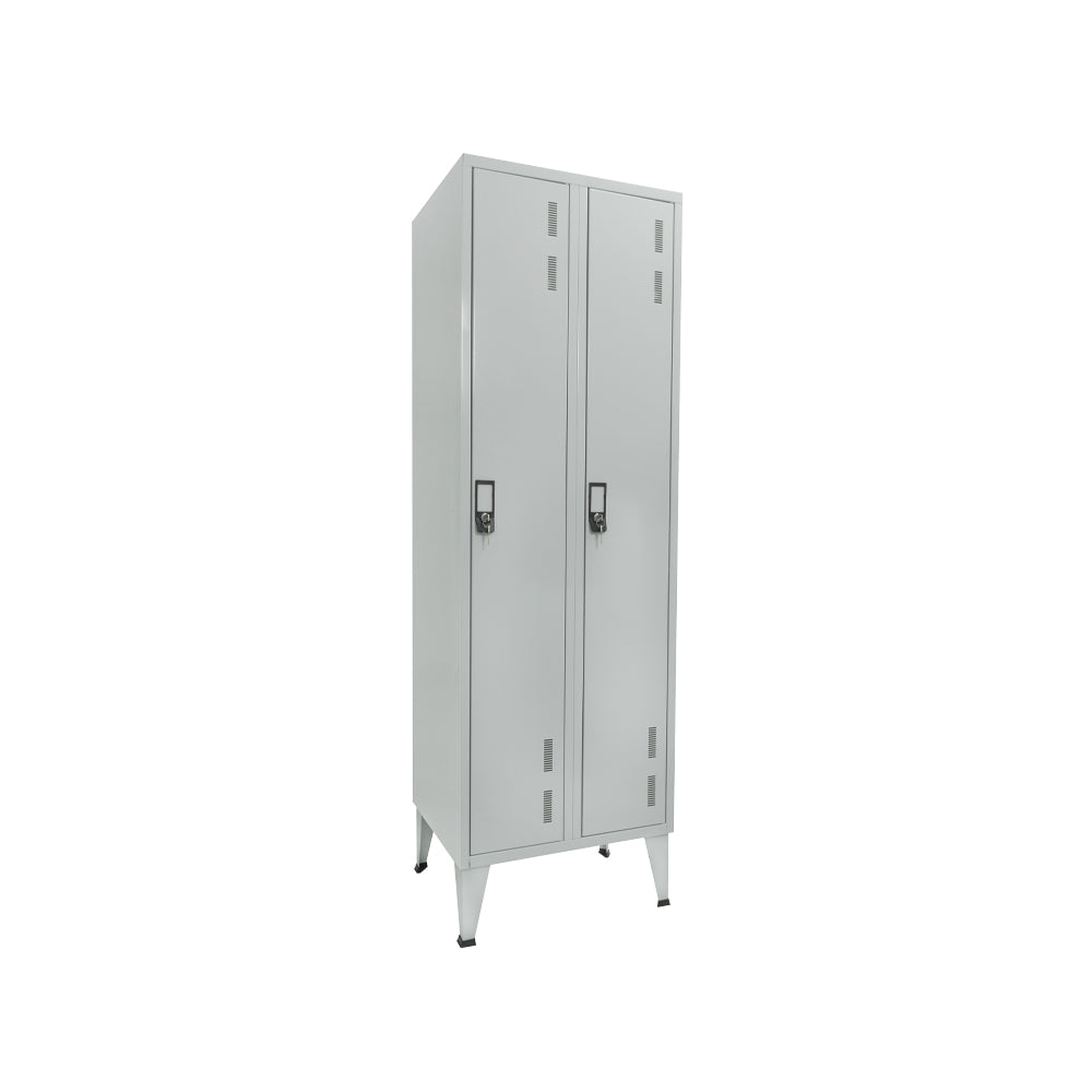 Cacifos Metálicos Duplo 2 Cacifos 600x400x1700mm Cinza