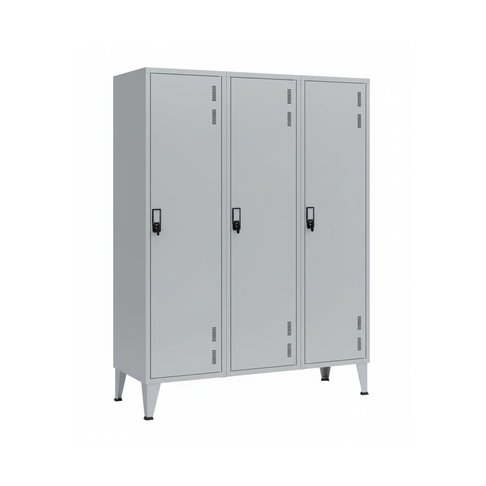Cacifos Metálicos P/Indústria 3 Cacifos 1350x500x1900mm Cinz