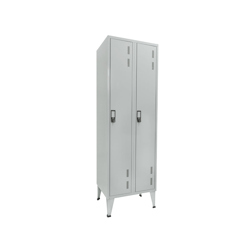 Cacifos Metálicos Duplo 2 Cacifos 600x500x1700mm Cinza