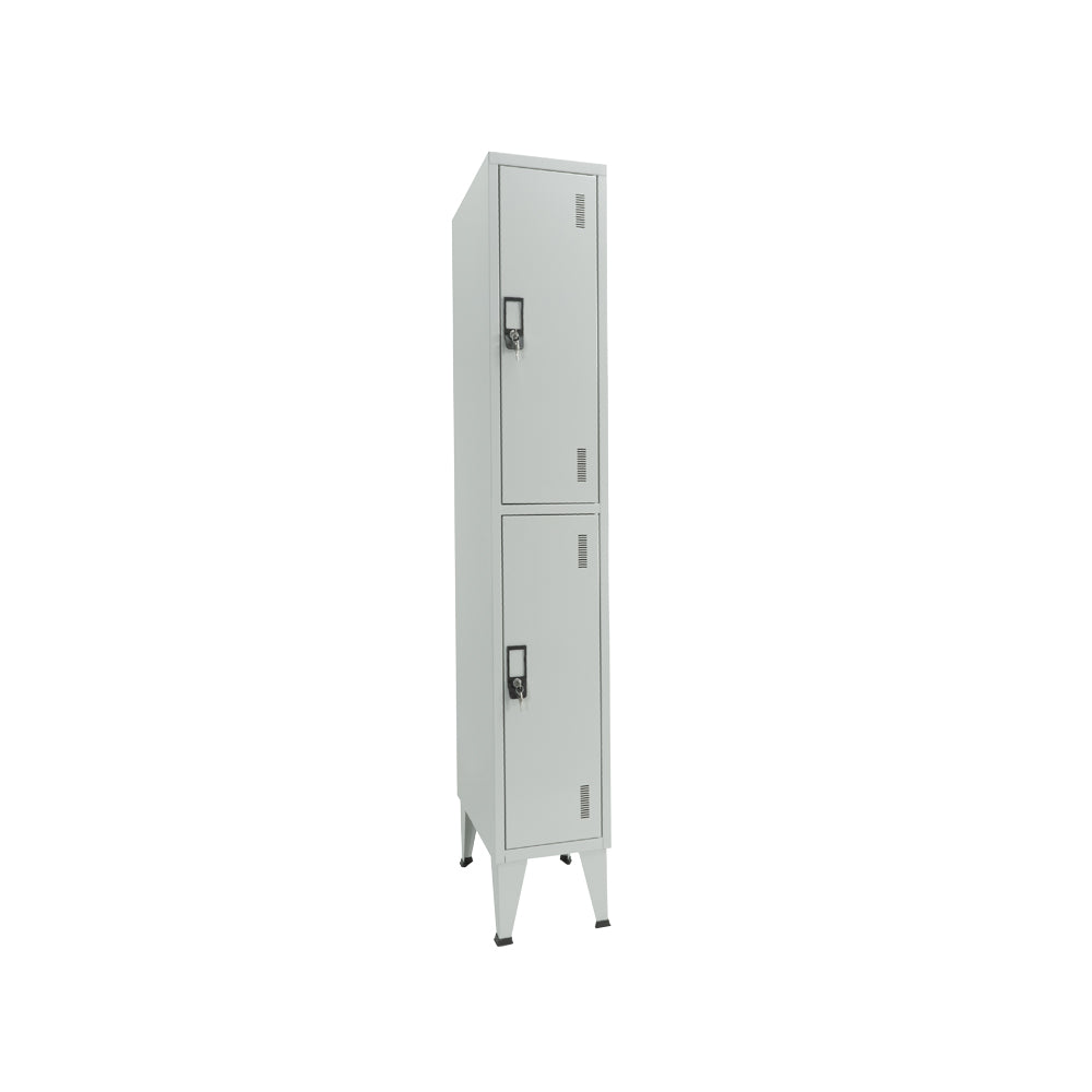 Cacifos Metálicos Simples 2 Cacifos 300x500x1900mm Cinza