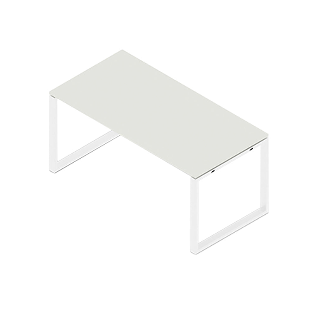 Secretária Metal Plano O 1400x600x750 Branco