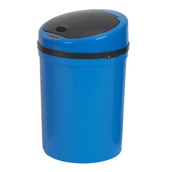 Contentor 09L Plástico Azul com Sensor
